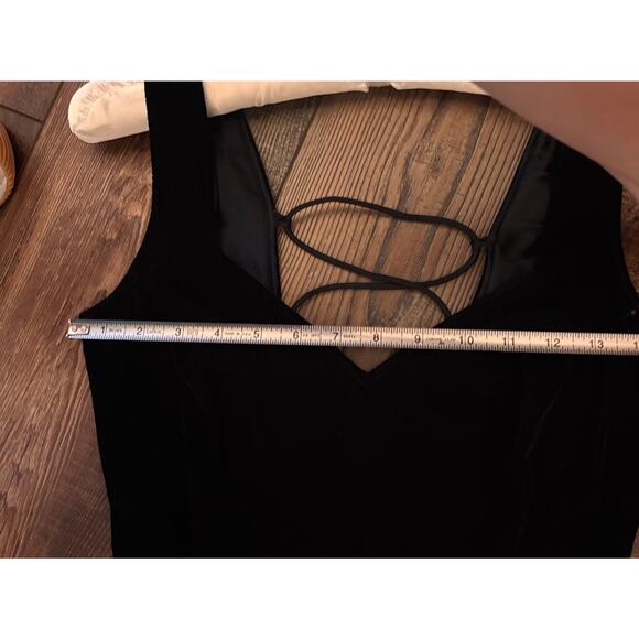 Sexy Witchy Vintage Jessica McClintock Maxi Dress 5/6 Y2K Goth Velvet - Picture 16 of 16